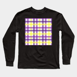 Sunny Grape Plaid Long Sleeve T-Shirt